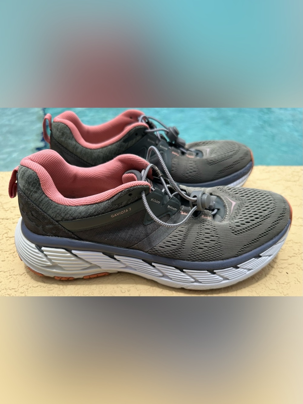 Hoka One One Gaviota 2 Shadow Gray Running Shoes Women’s Size 9.5 Clean in VGC